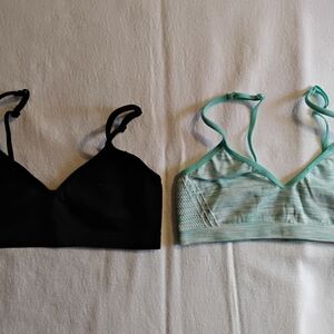 ​Justice Girls Training Bras | Set of 2 | Size 30 Black & Mint
